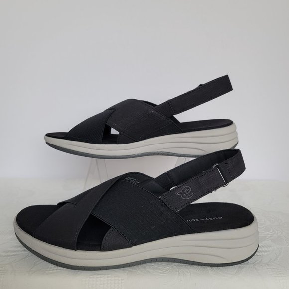 EASY SPIRIT Daimiel3 Textile Sandals- Black color- Women's Size 9M - Picture 6 of 11